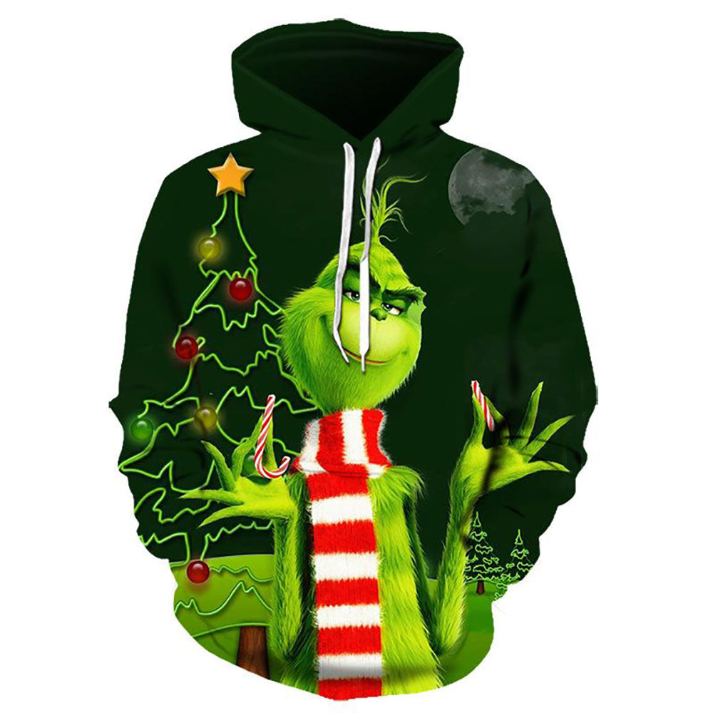 The Grinch Christmas Tree 3d Hoodie Sweatshirt - Hoodie - OwlsMatrix