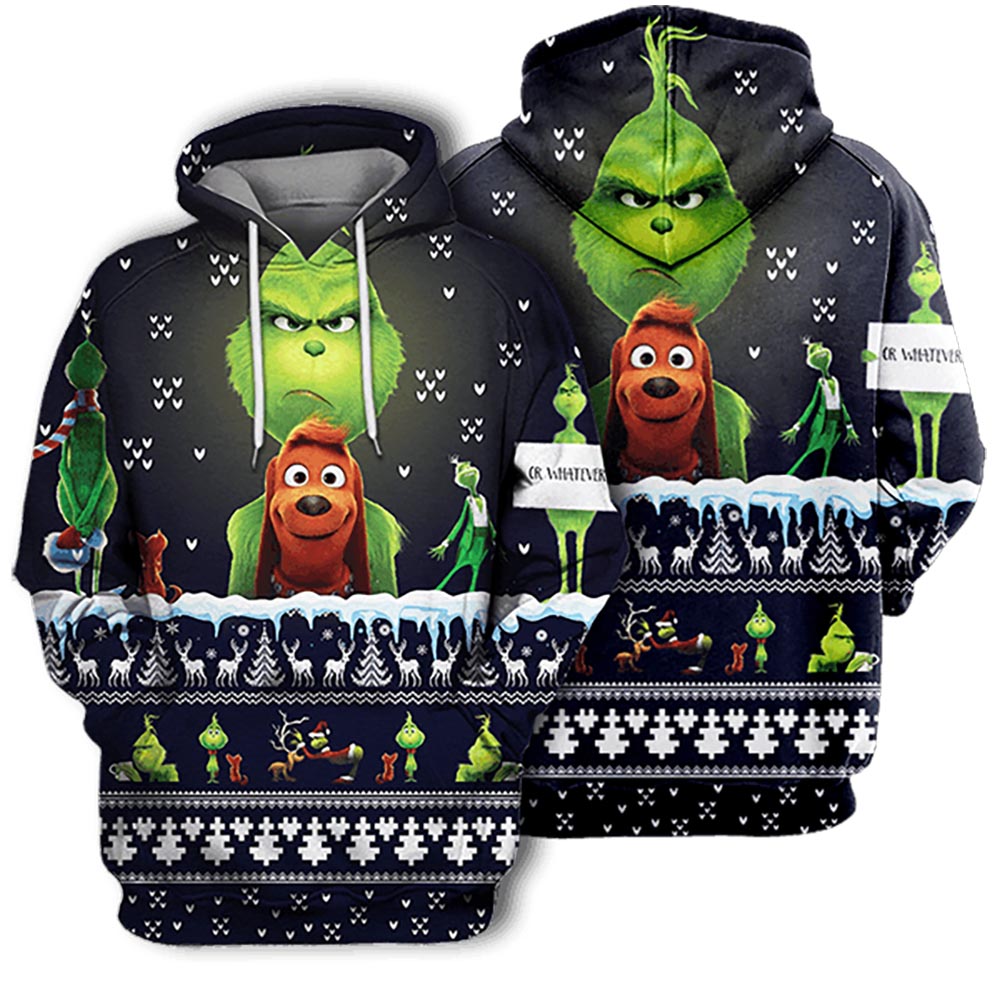 The Grinch Lover Ugly 3D Hoodie - Hoodie - OwlsMatrix