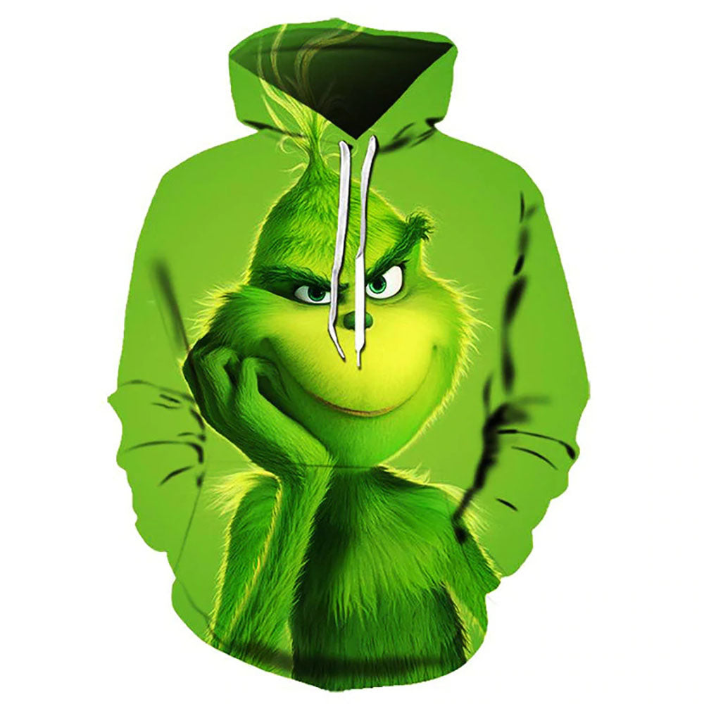 The Grinch Smile Unisex 3D Hoodie - Hoodie - OwlsMatrix – Owls