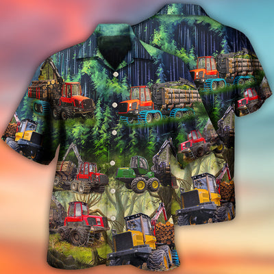 Tractor The Woods Are Calling And I Must Go Style - Hawaiian Shirt - Owls Matrix LTD