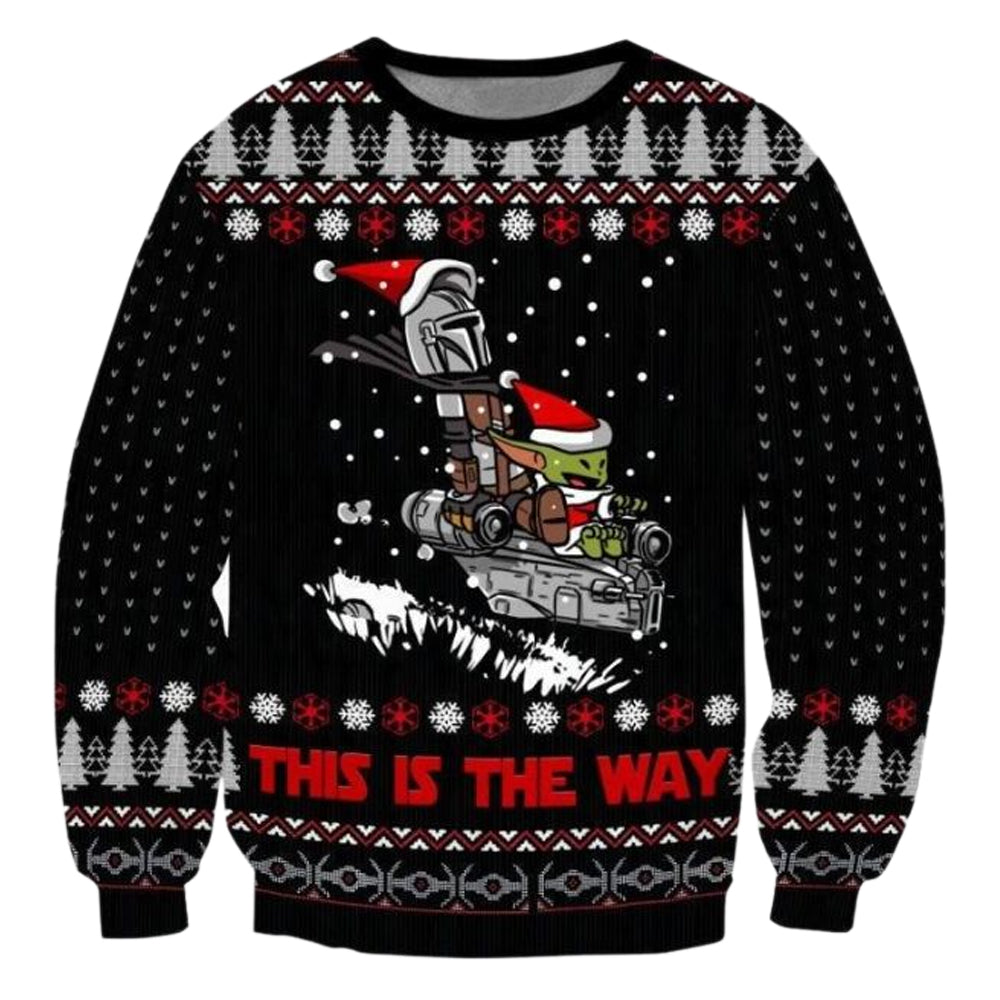 Christmas Star Wars This Is The Way Baby Yoda Christmas Star Wars - Sweater - Ugly Christmas Sweaters