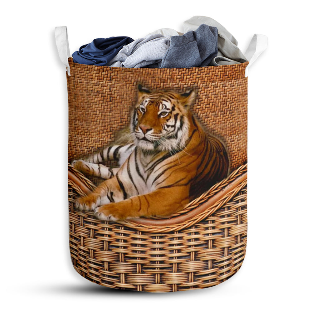 Tiger Rattan Texture Proud - Laundry Basket - Owls Matrix LTD