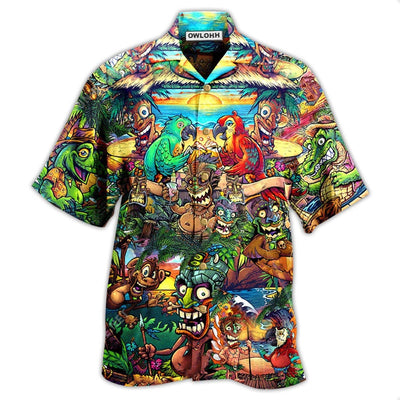 Hawaiian Shirt / Adults / S Tiki Do You Have The Aloha Spirit - Hawaiian Shirt - Owls Matrix LTD