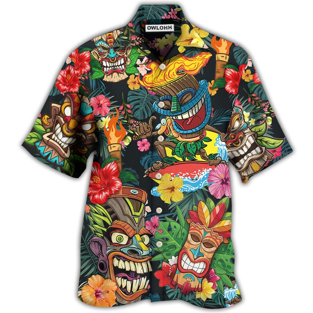 Hawaiian Shirt / Adults / S Tiki Hawaii Style Lover - Hawaiian Shirt - Owls Matrix LTD