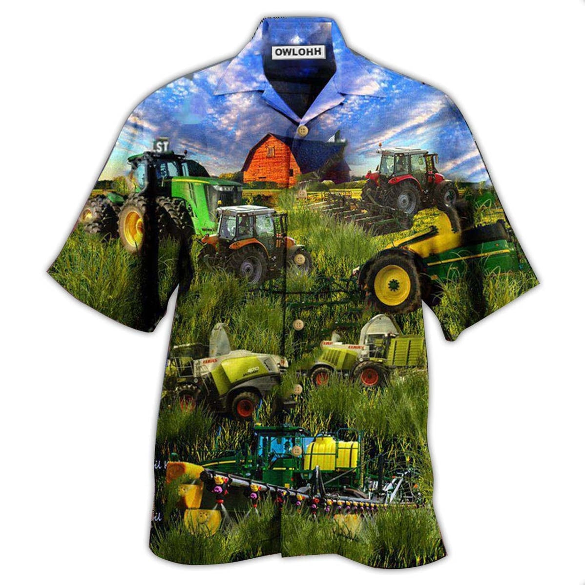 Hawaiian Shirt / Adults / S Tractor Just One More Tractor I Promise - Hawaiian Shirt - Owls Matrix LTD