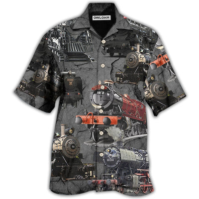 Hawaiian Shirt / Adults / S Train Cool Style - Hawaiian Shirt - Owls Matrix LTD