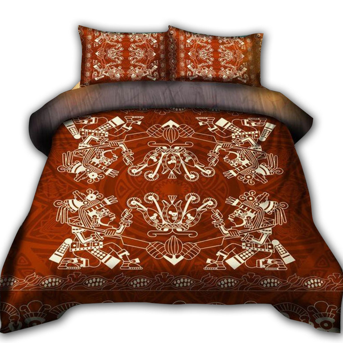 US / Twin (68" x 86") Aztec Tribal Amazing Pattern - Bedding Cover - Owls Matrix LTD