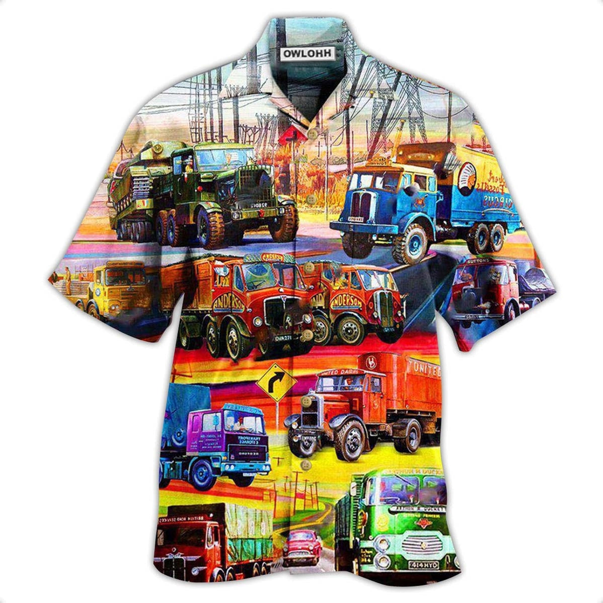 Hawaiian Shirt / Adults / S Truck Street Driver Life Is A Journey Enjoy The Ride - Hawaiian Shirt - Owls Matrix LTD