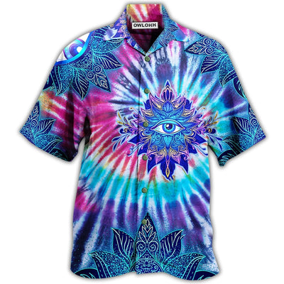 Hawaiian Shirt / Adults / S Yoga Eyes Love Mandala - Hawaiian Shirt - Owls Matrix LTD