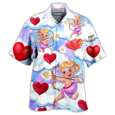 Hawaiian Shirt / Adults / S Valentine Love Cupid - Hawaiian Shirt - Owls Matrix LTD