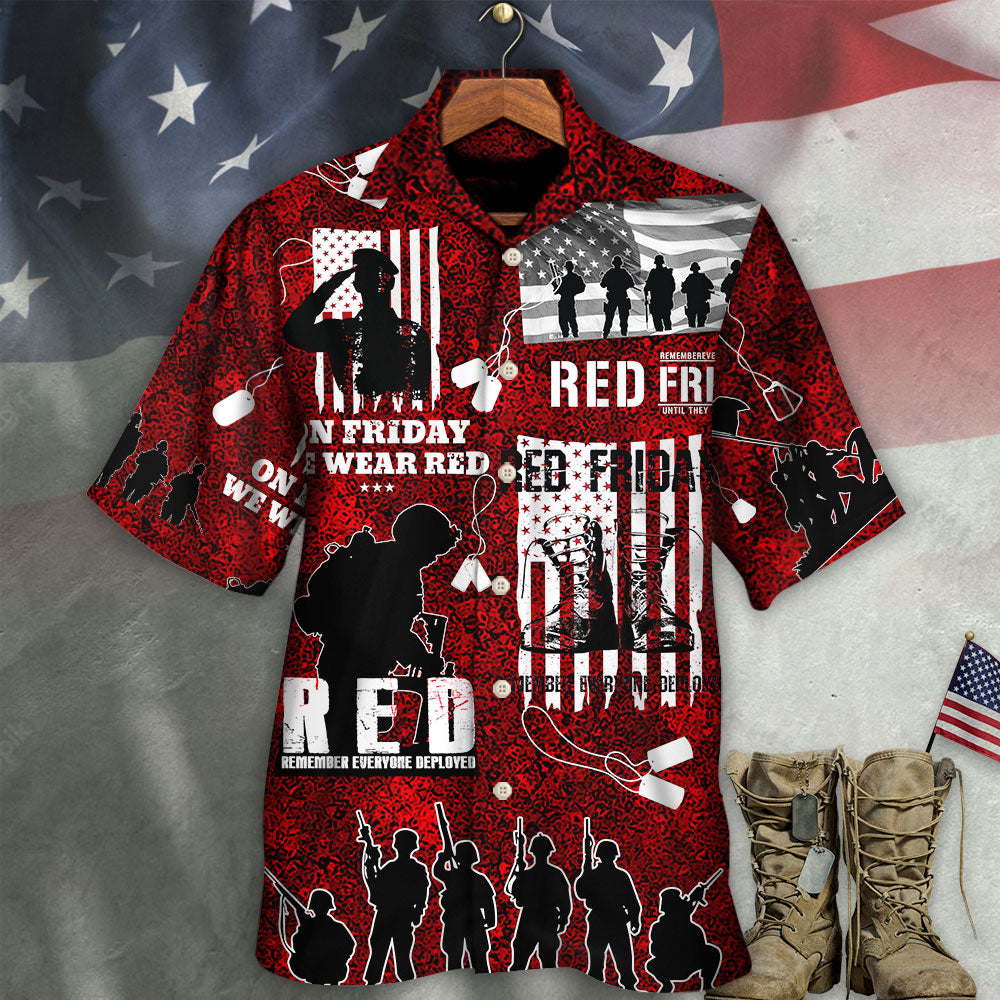 Veteran Red Friday With Boots - Hawaiian Shirt - Owls Matrix LTD