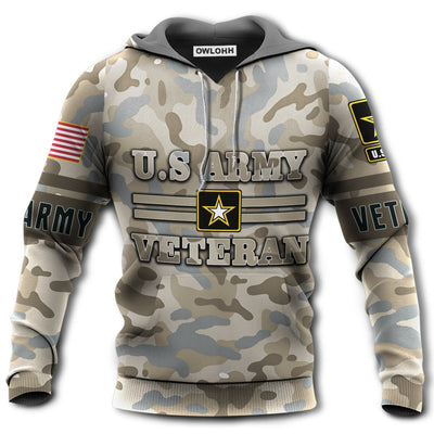Unisex Hoodie / S Veteran Us Army Veteran Amazing With Beautiful Pattern - Hoodie - Owls Matrix LTD