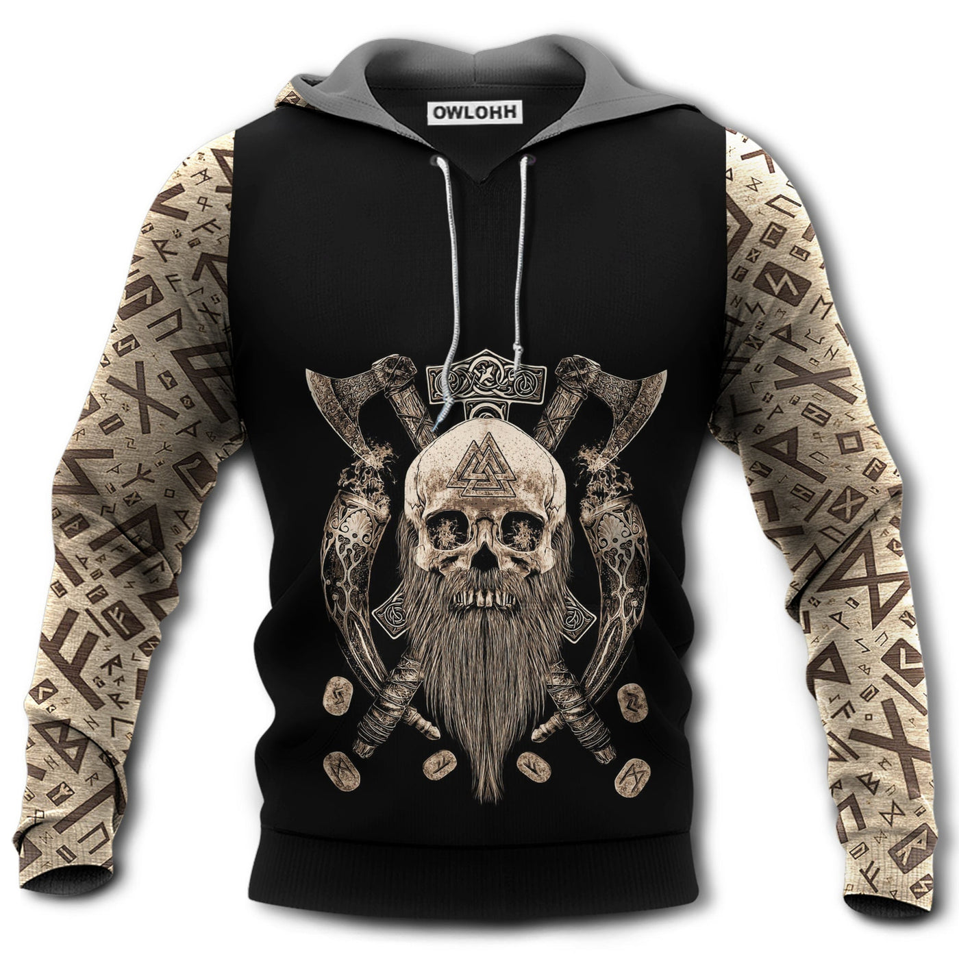 Unisex Hoodie / S Viking Blood Skull So Cool - Hoodie - Owls Matrix LTD