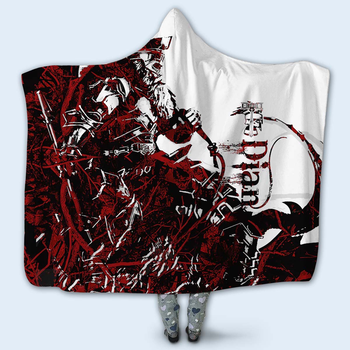 Viking Dain II Ironfoot Legend Red And White Cool Style - Hoodie Blanket - Owls Matrix LTD