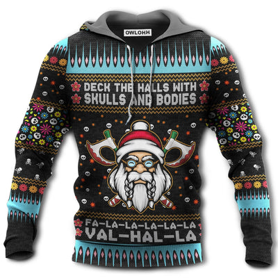 Unisex Hoodie / S Viking Merry Xmas Valhalla With So Much Colors - Hoodie - Owls Matrix LTD