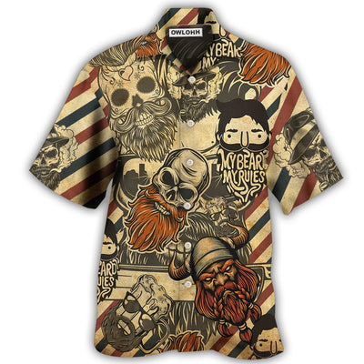 Hawaiian Shirt / Adults / S Viking My Rules - Hawaiian Shirt - Owls Matrix LTD