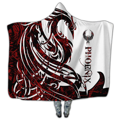 MICROFLEECE / S (50X60 Inch) Viking Phoenix Legend Red And White Amazing Style - Hoodie Blanket - Owls Matrix LTD