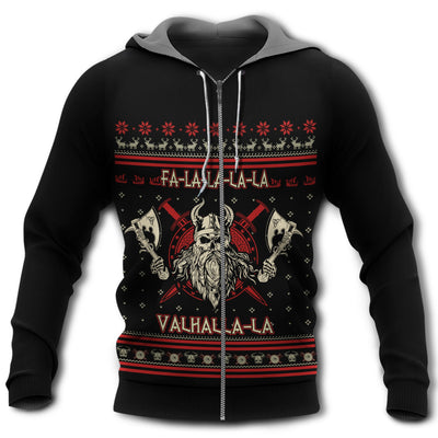 Zip Hoodie / S Viking Valhalla Super Man Amazing With Red Style - Hoodie - Owls Matrix LTD