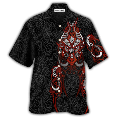 Hawaiian Shirt / Adults / S Viking Victory Life Style Cool Pattern - Hawaiian Shirt - Owls Matrix LTD
