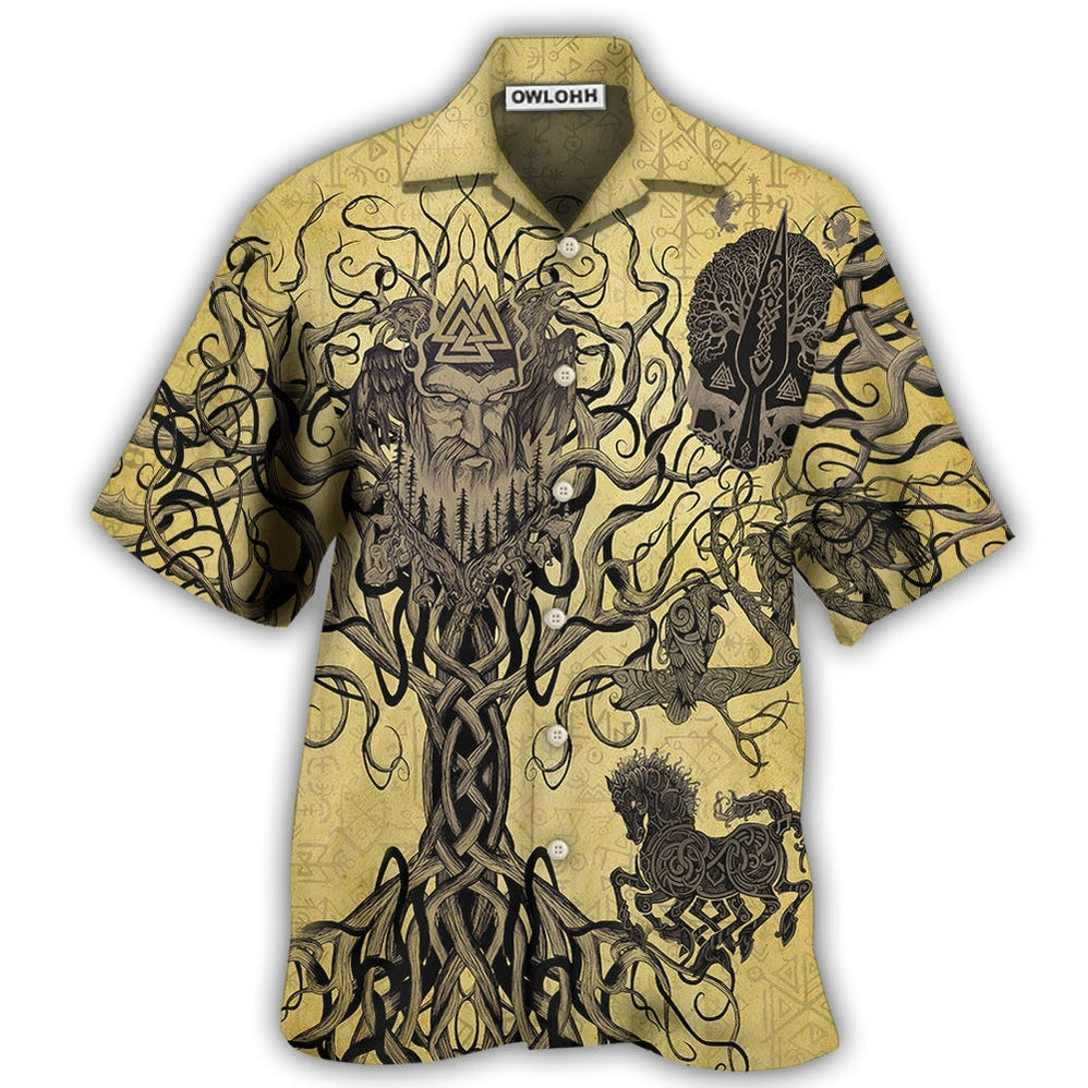 Hawaiian Shirt / Adults / S Viking Victory Life Unique Style - Hawaiian Shirt - Owls Matrix LTD