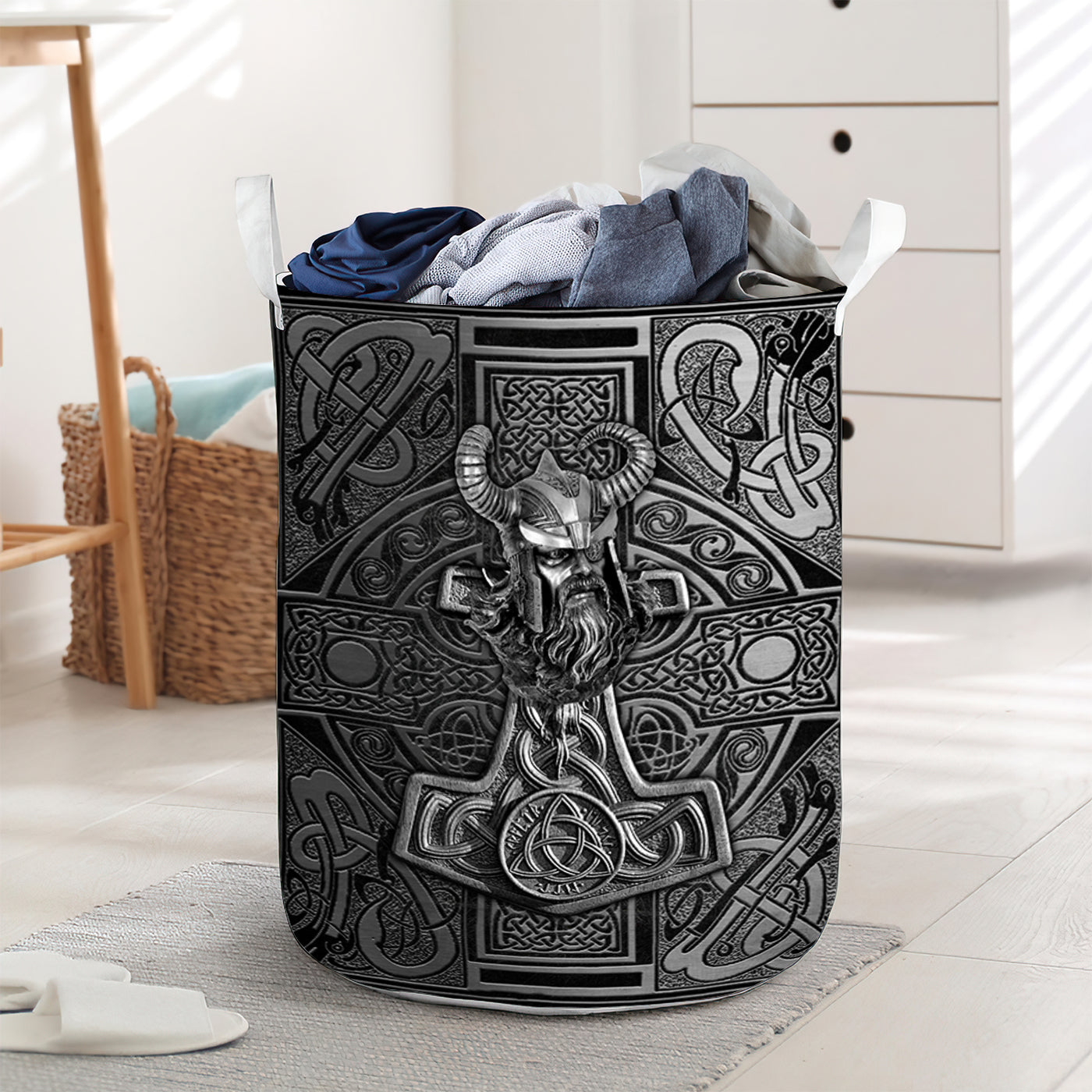 Viking Warrior Basic Style - Laundry Basket - Owls Matrix LTD