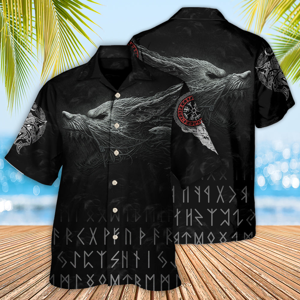 Viking Warrior Blood Black Style - Hawaiian Shirt - Owls Matrix LTD