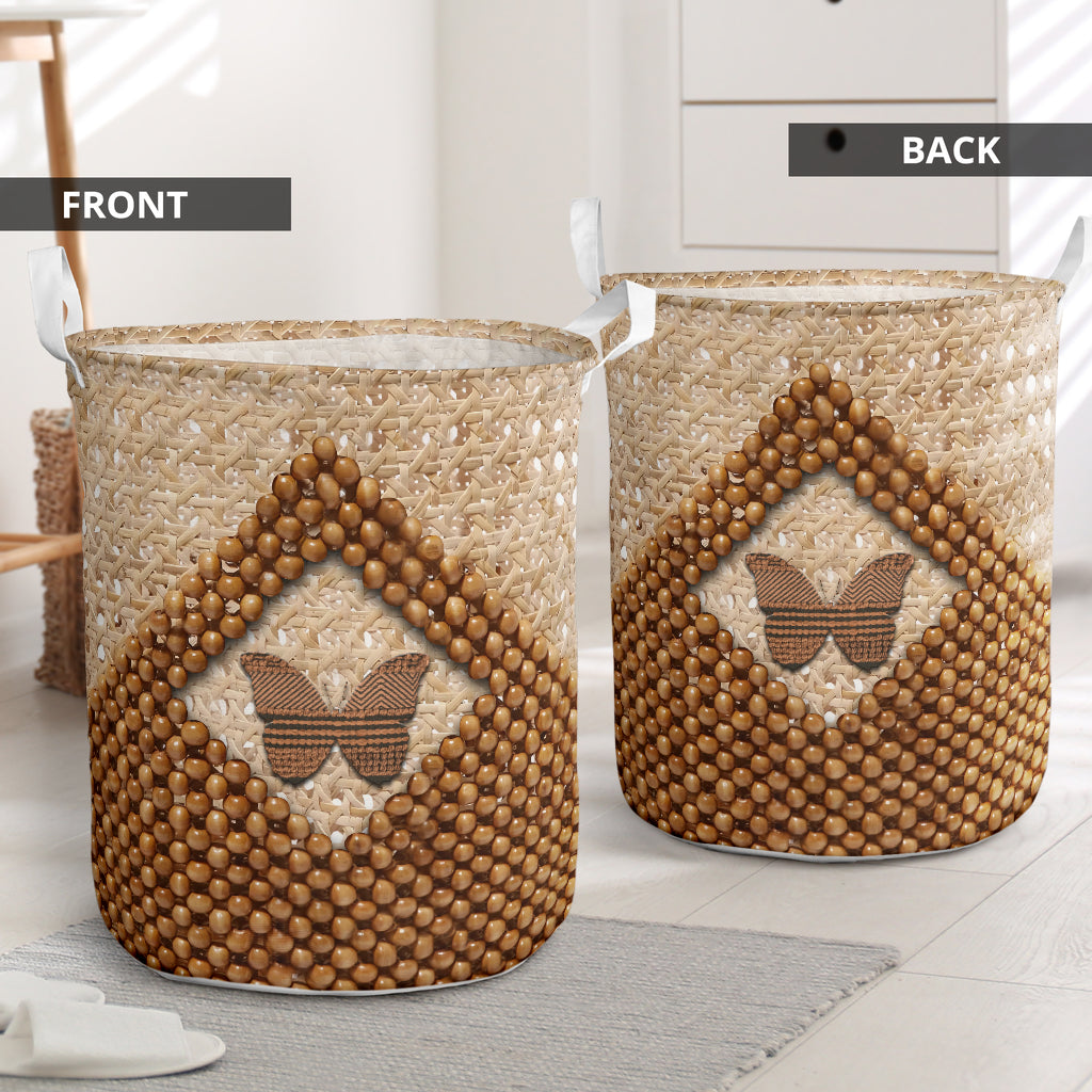 Butterfly Vintage So Simple - Laundry Basket - Owls Matrix LTD