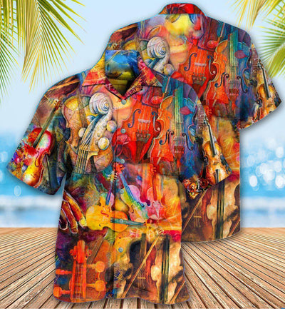 Violin Music Is My Soul Mix Color - Hawaiian Shirt - Owls Matrix LTD