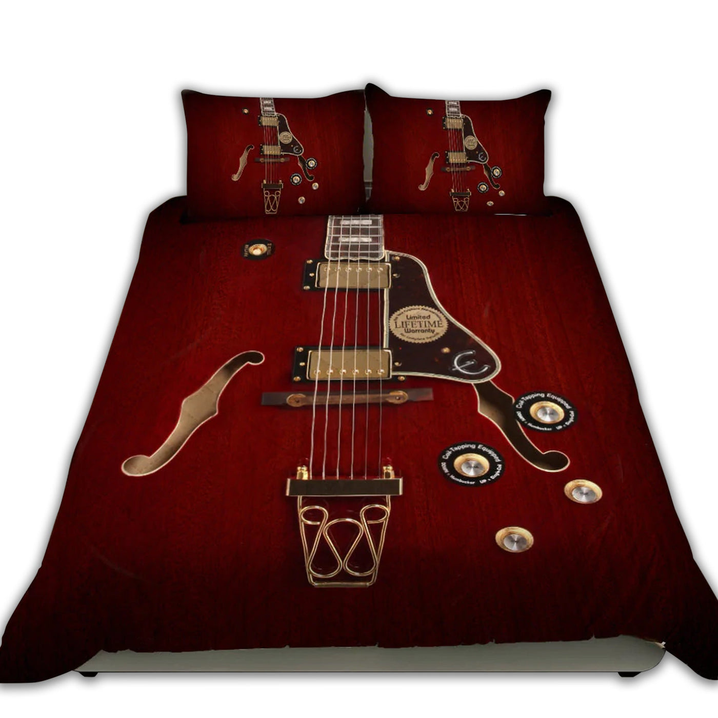 TWIN ( 50 x 60 INCH ) Violin Red Amazing Goodnight - Quilt Set - Owls Matrix LTD