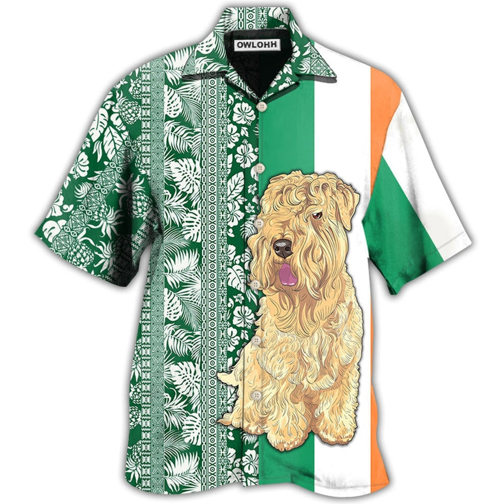 Hawaiian Shirt / Adults / S Wheaten Terrier Dog Tropical Leaf Style - Hawaiian Shirt - Owls Matrix LTD