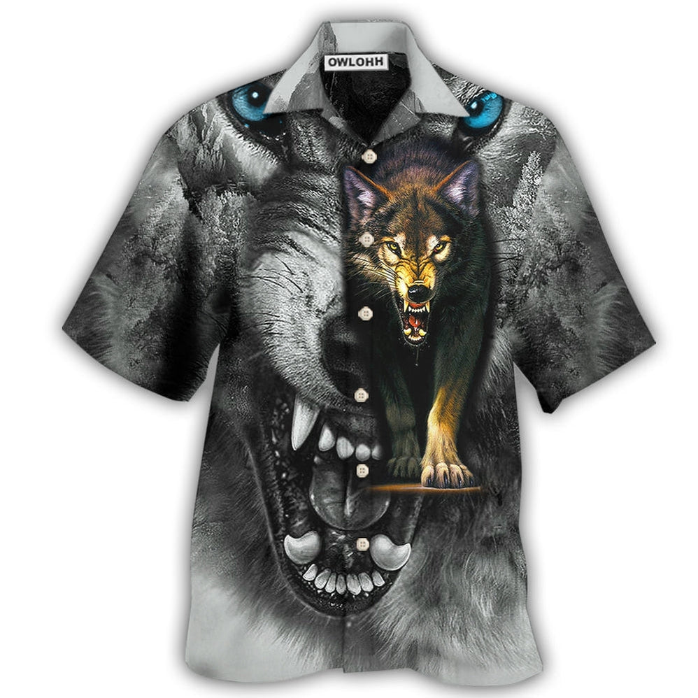 Hawaiian Shirt / Adults / S Wolf Quitting Is Not - Hawaiian Shirt - Owls Matrix LTD
