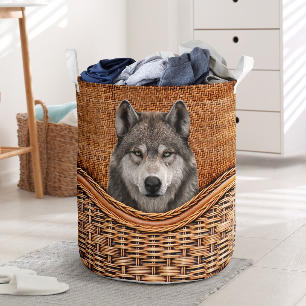 Wolf Basic Style – Laundry Basket - Owls Matrix LTD