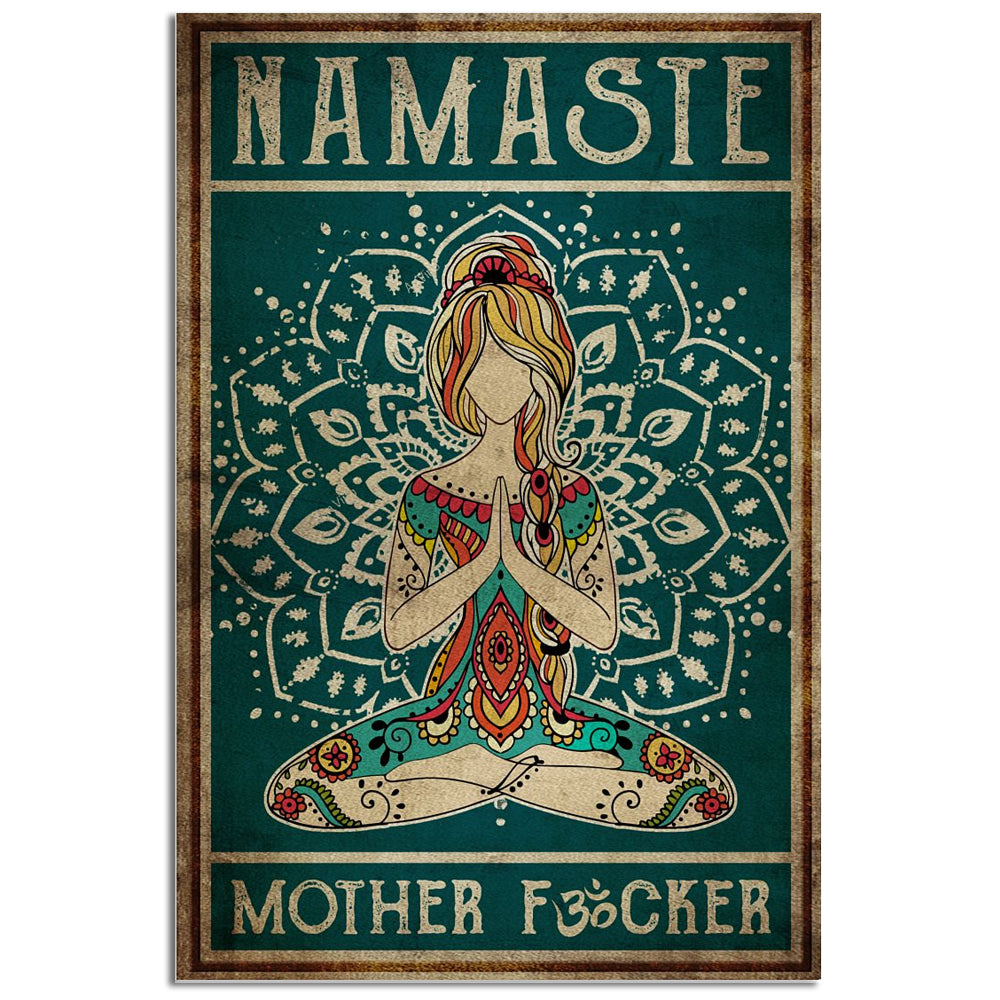 12x18 Inch Yoga Life Peace Namaste - Vertical Poster - Owls Matrix LTD