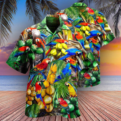 Parrot You Can Call Me Coconut Holic - Hawaiian Shirt - Owls Matrix LTD