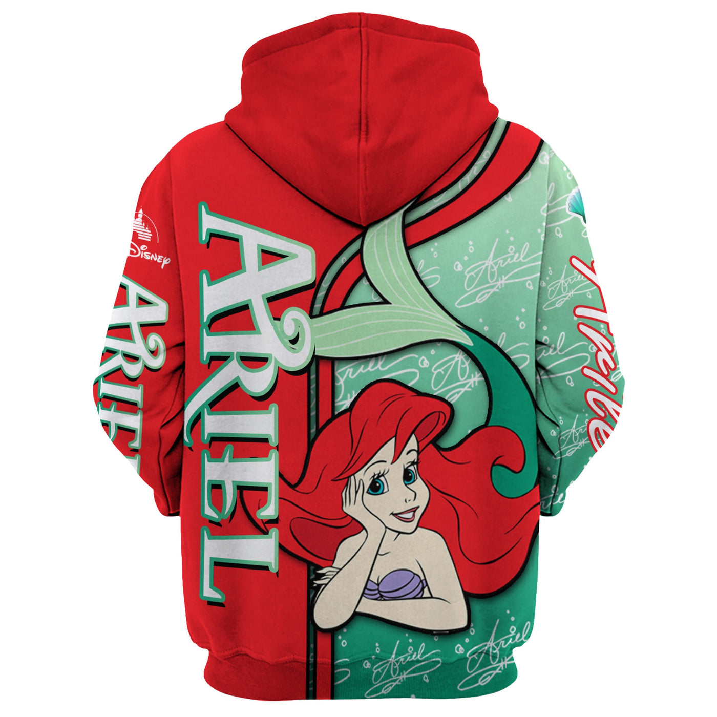 Ariel the Mermaid Disney Unisex Cartoon Graphic 3D Hoodie