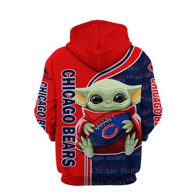 Baby Yoda Red Disney Unisex Cartoon Graphic 3D Hoodie