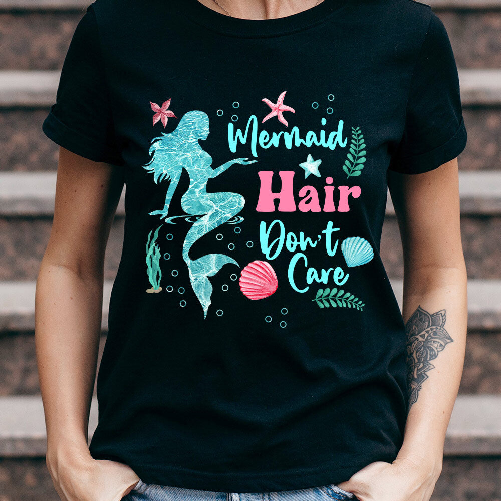 Beach Mermaid Hair Dont Care TTAY3005005Y Dark Classic T Shirt
