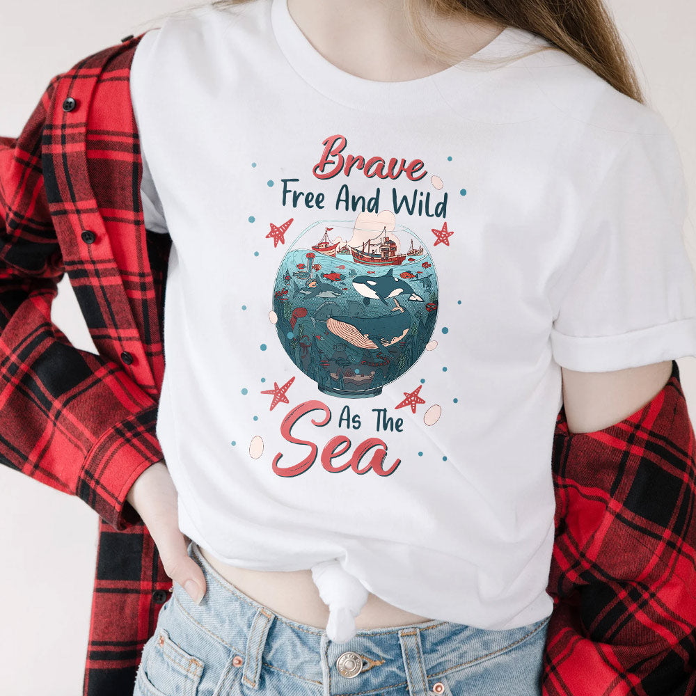 Beach Travel Brave Free Wild HHLZ3005004Y Light Classic T Shirt