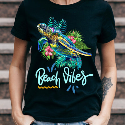 Beach Turtle Beach Vibes TTAY3005001Y Dark Classic T Shirt