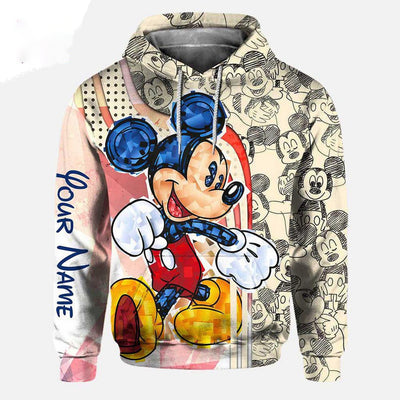 [BEST] Luxury Personalized Mickey Mouse Hoodie Leggings 3D Set All Over Print