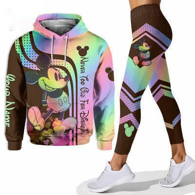 [BEST] Personalized Mickey Mouse Hoodie Leggings Set All Over Print