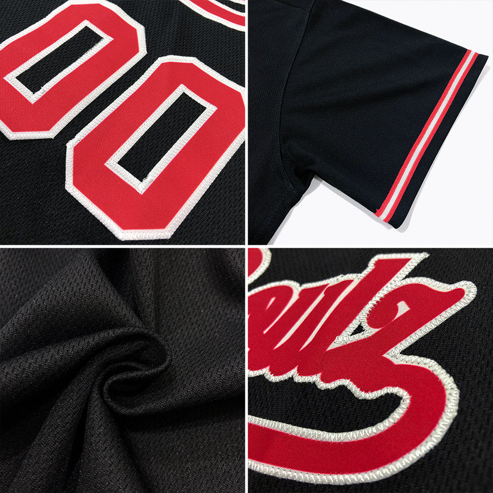 Custom Black Camo-Khaki Authentic American Flag Fashion Baseball Jersey - Owls Matrix LTD