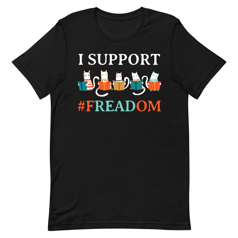 Book I Support FReadom BGRZ1304003Y Dark Classic T Shirt