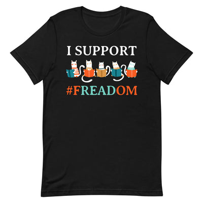 Book I Support FReadom BGRZ1304003Y Dark Classic T Shirt