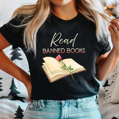 Book Read Banned Books BGRZ1304006Y Dark Classic T Shirt