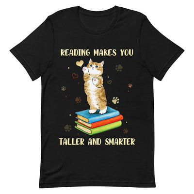 Book Reading Makes You Taller And Smarter NNRZ1304007Y Dark Classic T Shirt