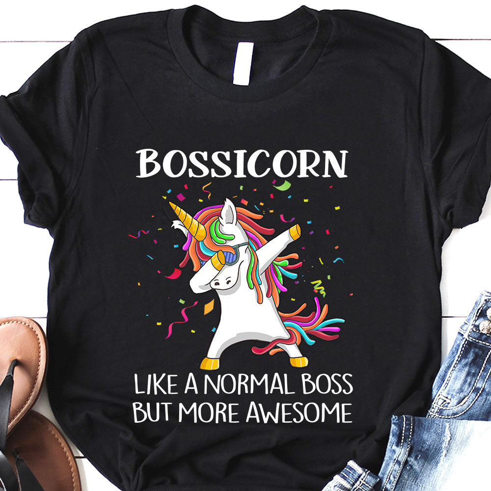 BSD Bossicorn Like A Normal Boss But More Awesome MHRZ0606003Y Dark Classic T Shirt