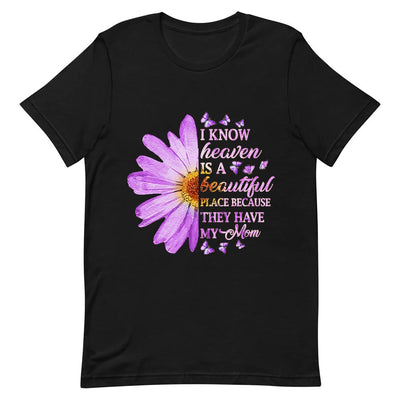 Butterfly Beautiful Place Because They Have My Mom NNRZ2403002Y Dark Classic T Shirt