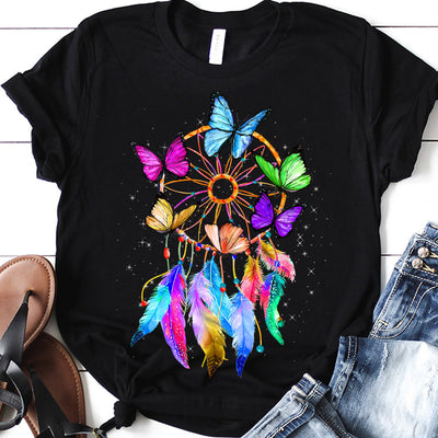 Butterfly Dreamcatcher TTAZ1810021Z Dark Classic T Shirt