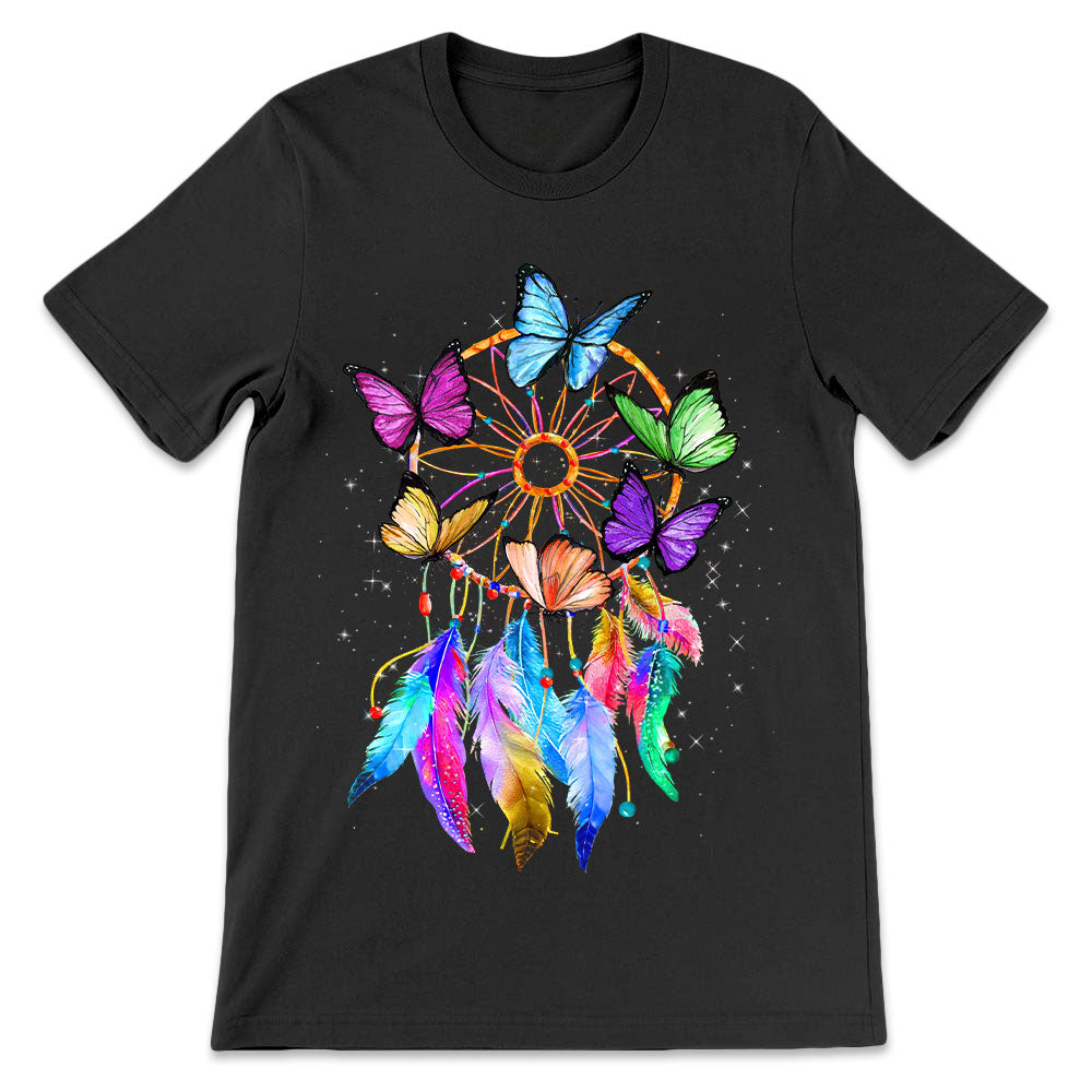 Butterfly Dreamcatcher TTAZ1810021Z Dark Classic T Shirt